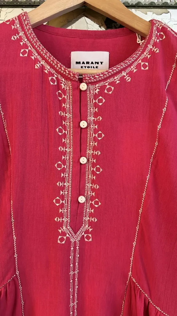 Best Sale ISABEL MARANT ÈTOILE Isabel Marant Etoile - Pippa Dress - Raspberry