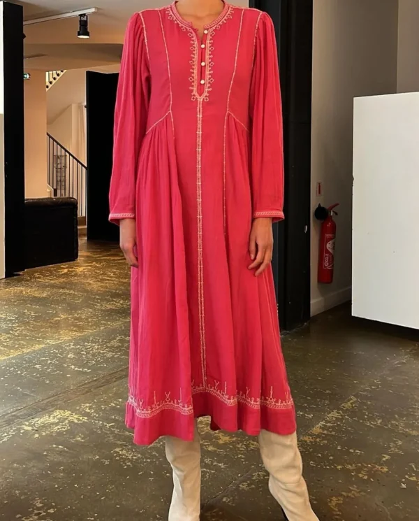 Best Sale ISABEL MARANT ÈTOILE Isabel Marant Etoile - Pippa Dress - Raspberry